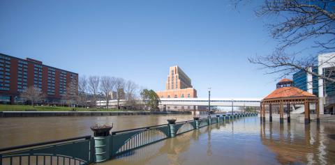 Lansing River Trail flooded in 2017